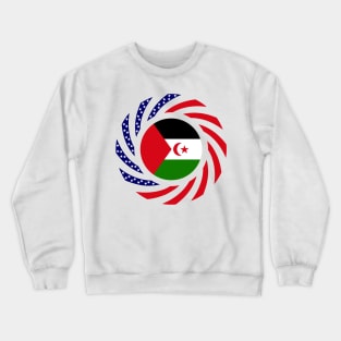 Sahrawi Arab Democratic Republic American Multinational Patriot Flag Series Crewneck Sweatshirt